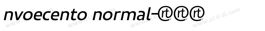 nvoecento normal字体转换